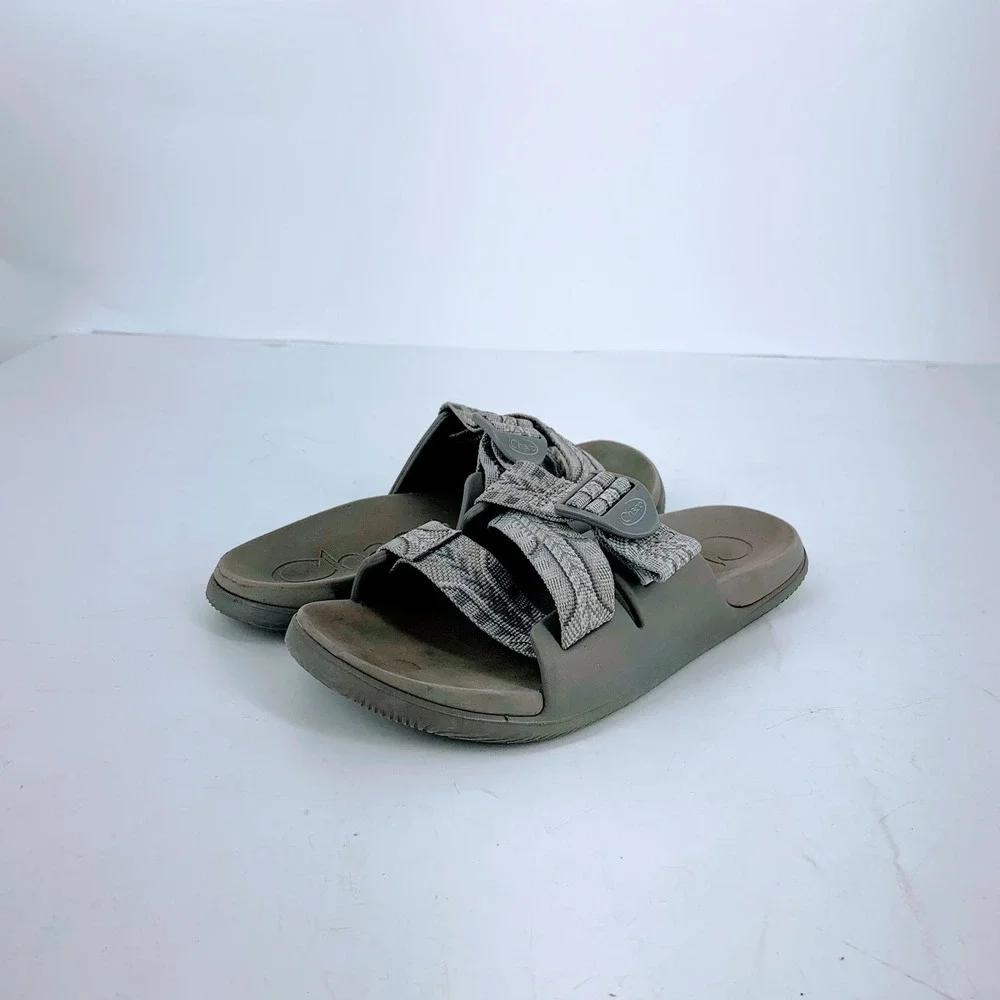 Chaco Chillos Slide Sandals Womens 7 Olive Green Adjustable‎ Strap J106846